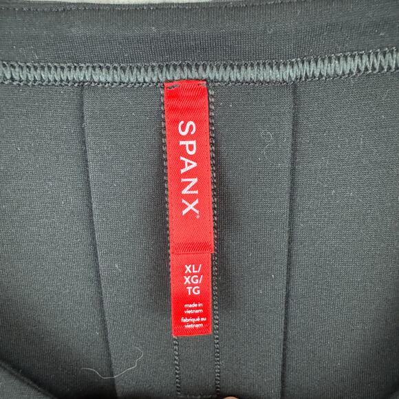 Spanx Perfect Pleated Back Ponte Tee - Picture 2 of 4